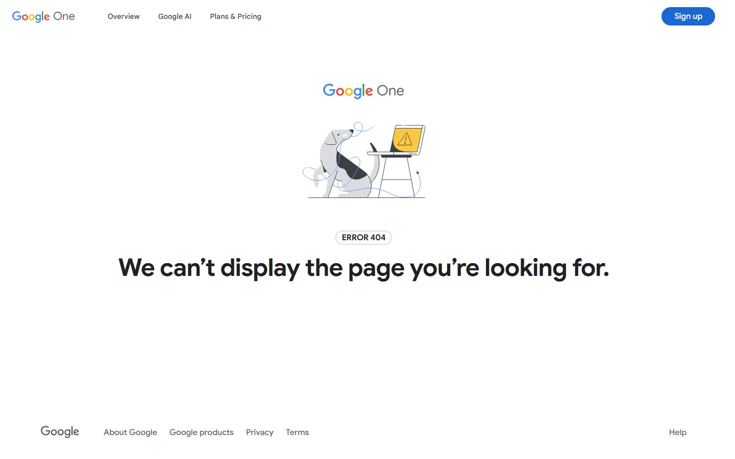 Google One AI Plans pricing page - Free vs Advanced tiers side by side