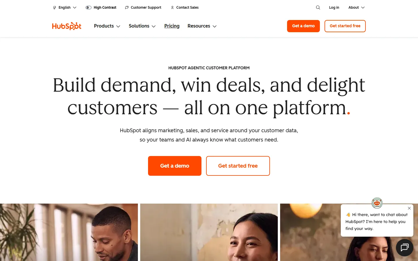Crm homepage screenshot