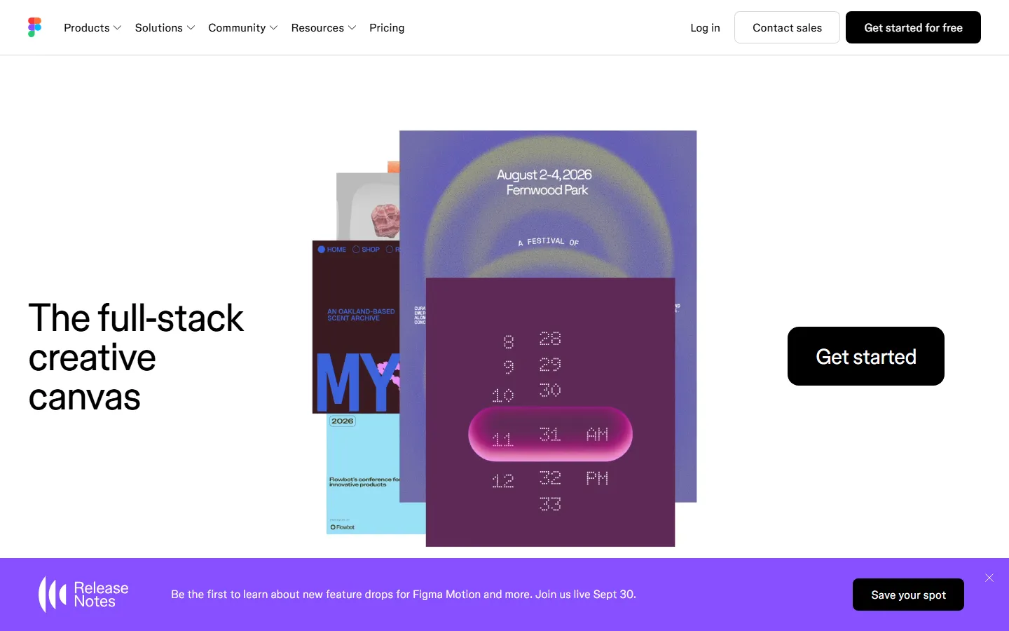 Design homepage screenshot