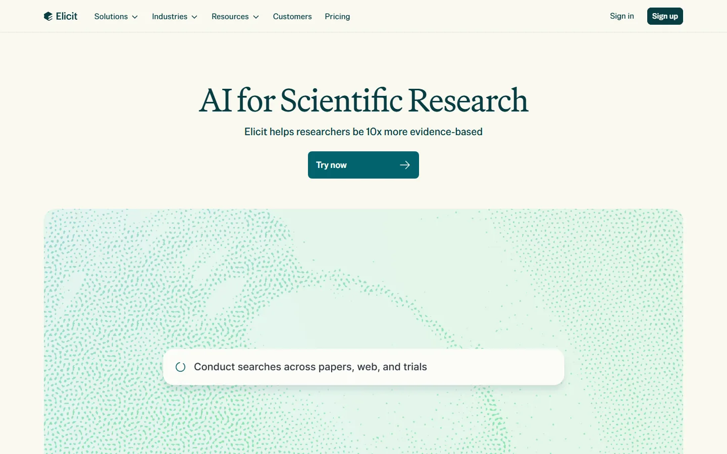 Elicit homepage