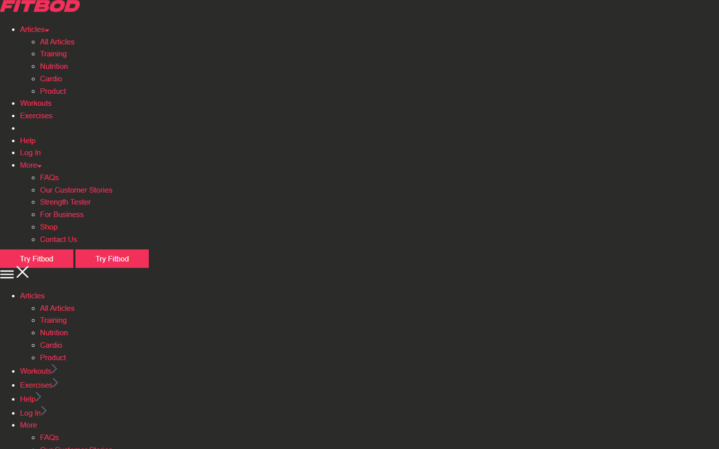 Fitbod homepage