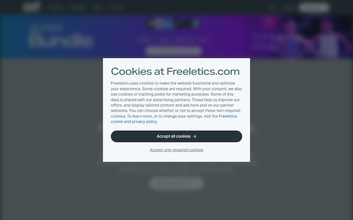 Freeletics AI coach home screenshot