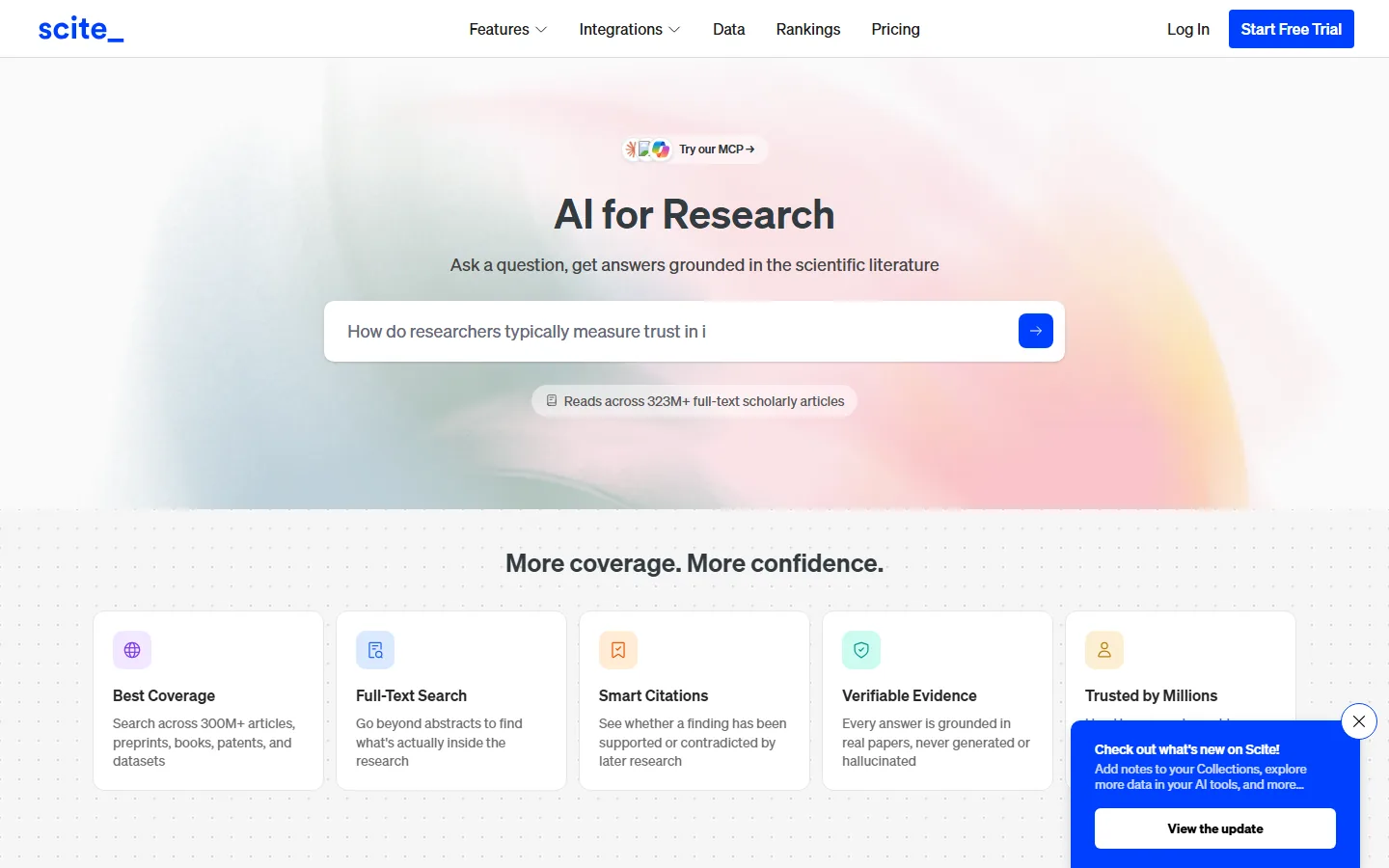 Scite homepage