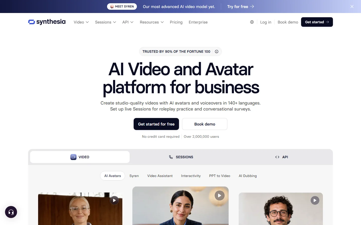 Synthesia - AI video and avatar platform for business