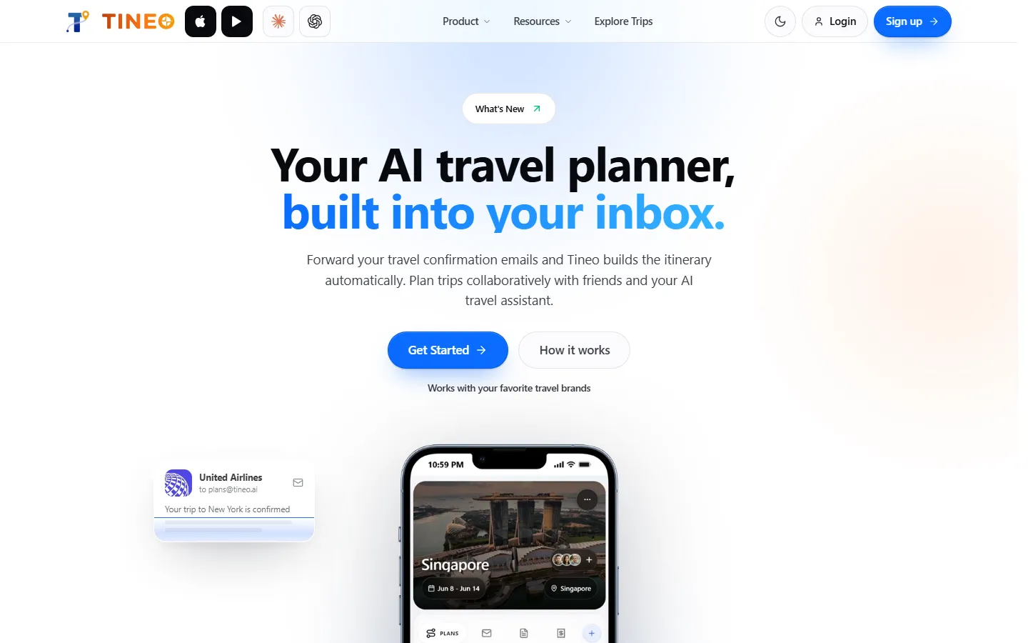 Tineo home page