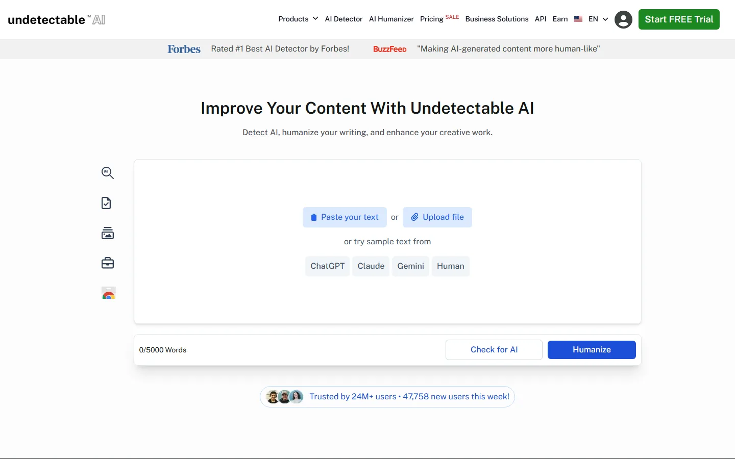 Undetectable AI detector and humanizer