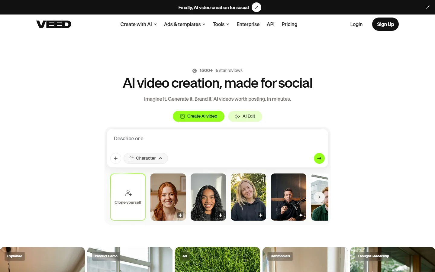 VEED home screenshot