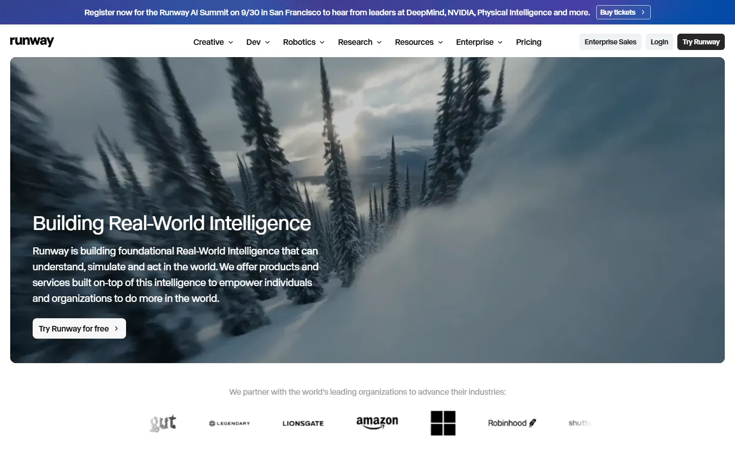 Video homepage screenshot