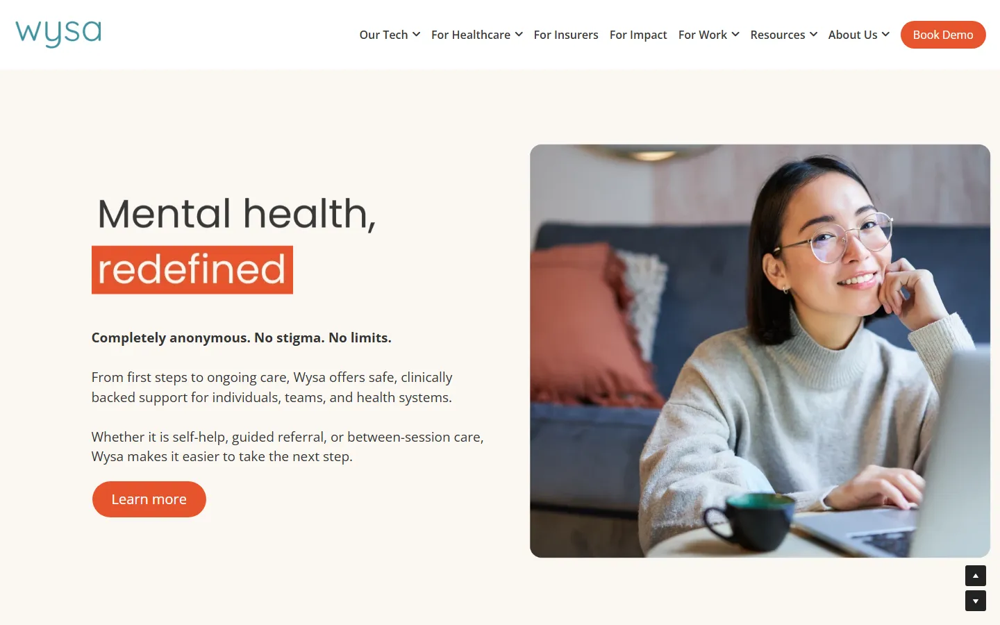 Wysa home page